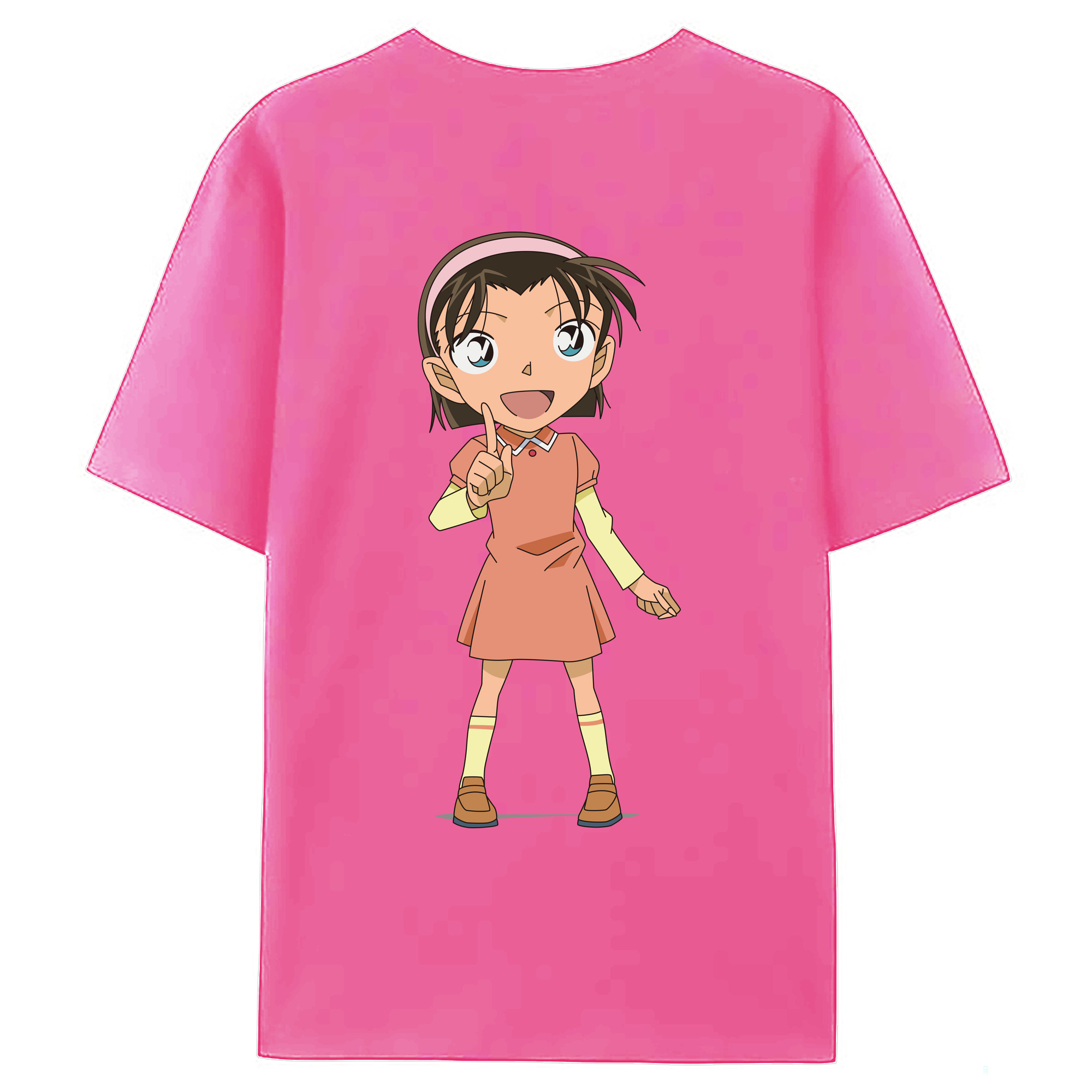 （画像用） 名探偵コナン 吉田 歩美 よしだ あゆみ Detective Conan my Yeager レディース半袖Tシャツ(バックプリント)